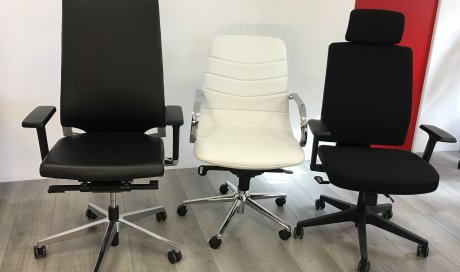 Vente de fauteuil de bureau, de direction, tissu, simili cuir, cuir, grand confort, appui tête et accoudoirs réglables, Craponne-sur-Arzon 