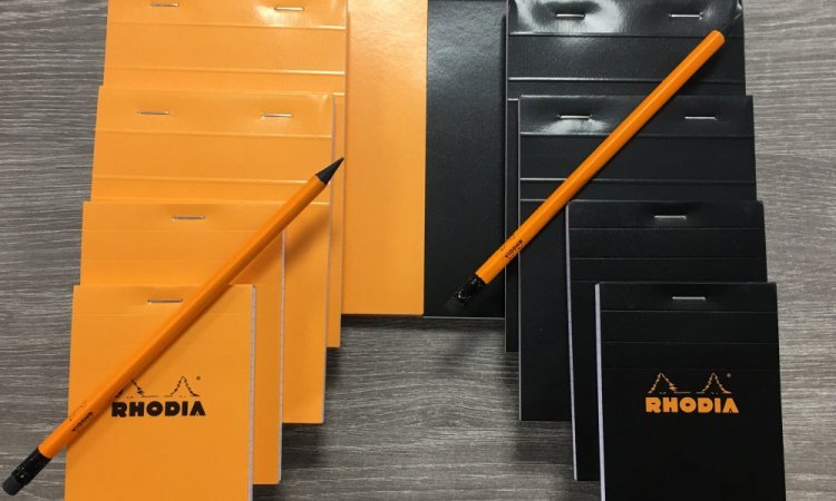 MAXI FOLIO vend blocs RHODIA orange ou noir à Ambert